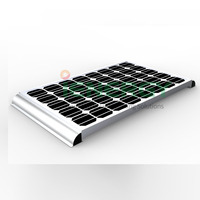 Spoiler solaire en aluminium à barre longue, support solaire en aluminium pour camping-car, bateau, marine