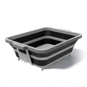 Panier de drainage en silicone rétractable et pliable, passoire multifonctionnelle pour le lavage des fruits et légumes - Product Image 1