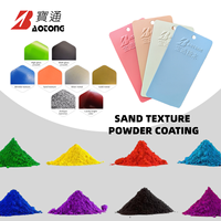 Peinture en poudre polyester BAOTONG à texture sable mat pour meubles, bateaux, voitures - Application par pulvérisation, vernis électrique