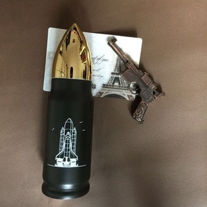 Botol air <span class=keywords><strong>Tumbler</strong></span> peluru dinding ganda baja tahan karat cangkir peluru emas Logo Laser kustom pabrik 16oz sublimasi jumlah besar