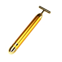 Rouleau de beauté de luxe en or 24 carats avec technologie de microcourant pour un lifting anti-âge