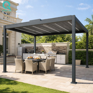 Pergola QINGYING extra robuste, gazebo commercial en aluminium - Product Image 1