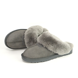 Pantoufles d'intérieur classiques <span class=keywords><strong>en</strong></span> peau de mouton australiennes personnalisées d'hiver <span class=keywords><strong>en</strong></span> peau de mouton véritable usine de pantoufles de maison - Product Image 4
