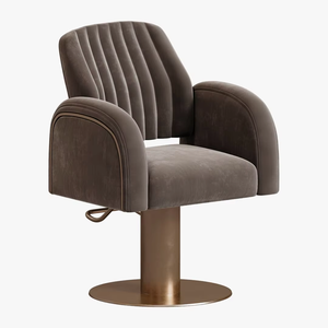 Sillón de Barbería Moderno y de Lujo, Resistente, con Materiales de Cuero y PU para Peluquería - Product Image 1