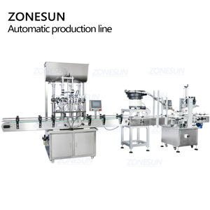 ZONESUN Tự Động Mứt Mật Ong Ớt Sốt Cà Chua Dán Chai Điền <span class=keywords><strong>Capping</strong></span> Máy Dòng Với Cap Feeder Rung Bát Sorter - Product Image 6