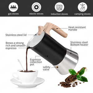 <span class=keywords><strong>Cafetière</strong></span> italienne <span class=keywords><strong>classique</strong></span> de qualité supérieure <span class=keywords><strong>Cafetière</strong></span> moka italienne en acier inoxydable - Product Image 4