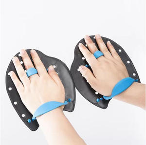 โรงงาน USA Mairun ขายส่งราคาถูก สายรัดซิลิโคนปรับได้ น้ำหนักเบา แผ่นพายว่ายน้ำสีดำ สำหรับผู้ใหญ่ ไซส์ S/M/L - Product Image 2