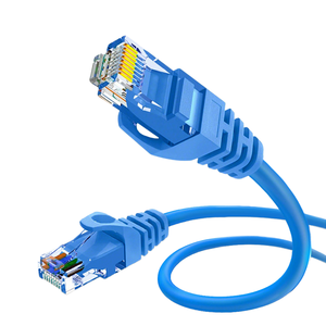 Cable de Red Ethernet LAN Transparente para Interiores y Exteriores CAT5E U/FTP 26AWG, Cubierta de PVC, Cobre Puro, RJ45, 0.5m 5m 30M, Cable Redondo Azul - Product Image 1