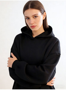 เสื้อฮู้ดดี้ USA Warehouse 2026 คุณภาพสูง ผ้าฝ้ายหนานุ่ม พิมพ์ลายพัฟฟ์ ทรงโอเวอร์ไซส์ รุ่น Essential 555 1.1 - Product Image 2