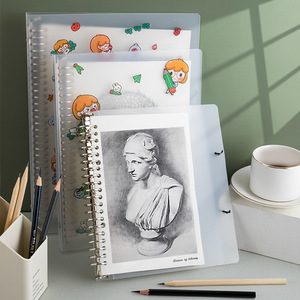 Kawaii Gift Custom logo PVC Plastic Hardcover Cover Spiral Diary Journal Notebook for School - Product Image 3