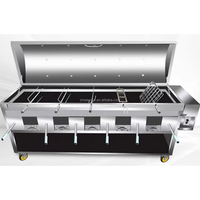 WeWork Rôtissoire Extérieure Robuste à Broche pour Barbecue, Rôtisseur à Charbon 50W 132LBS pour Porc, Agneau, Poulet