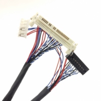 Kabel LVDS 30pin layar LCD, kabel 2 Saluran 8-Bit mendukung 1280x1024 Fpr 17/19 inci TFT LCD Panel LVDS