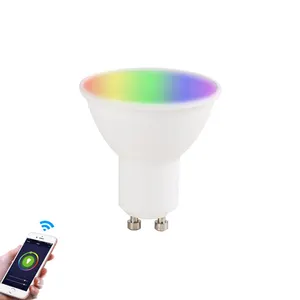 JBLYU Smart Led Spotlight 110v Tuya App Group Control Bluetooth Smart Spotlight 5w Rgb Dimming Gu10 Led Spot Light