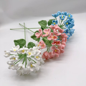 Ramo de Flores de Ganchillo Ecológico, Plantas Artificiales, <span class=keywords><strong>Suculentas</strong></span> Falsas para Decoración del Hogar - Product Image 6