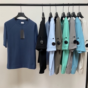 CP wholesale casual youth fashion T-<b>shirt</b> company Hip-hop street fashion summer sports 100% cotton short-sleeved for men - Product Image 1