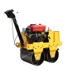HW-S650 double drum road roller Brand New sakai road roller 0.65 Ton walk behind road roller in stock for sale