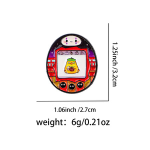 Nouveauté : Broche/badge anime créative en alliage de zinc, imprimée en relief, avec <span class=keywords><strong>personnage</strong></span> de dessin animé de film <span class=keywords><strong>Miyazaki</strong></span>, galvanisée - Product Image 6
