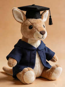 <span class=keywords><strong>Canguro</strong></span> di <span class=keywords><strong>Peluche</strong></span> Personalizzato con Cappello per la Laurea, Giocattolo Morbido OEM per Bambini, Animale di <span class=keywords><strong>Peluche</strong></span> a Forma di <span class=keywords><strong>Canguro</strong></span> - Product Image 4