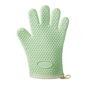Gants <span class=keywords><strong>de</strong></span> four en silicone confortables résistants aux hautes températures avec <span class=keywords><strong>protection</strong></span> à cinq couches pour la <span class=keywords><strong>cuisson</strong></span> standard en cuisine - Product Image 5
