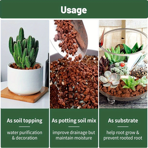 Jeneca, superventas, <span class=keywords><strong>piedra</strong></span> volcánica de 1,1 libras, piedras decorativas para acuario suculentas hortícolas, accesorios porosos para acuario - Product Image 5