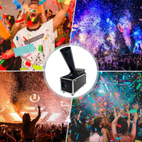 Igreslite Canon à Confettis CO2, Contrôle DMX512, 200W, Jet Haute Portée 10-12m/32.8-39.4ft, Machine à Effets Scéniques pour Fêtes, Clubs et Événements