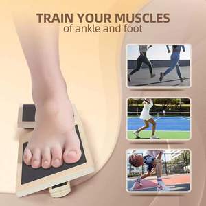 Planche d'<span class=keywords><strong>équilibre</strong></span> en bois de qualité supérieure pour chevilles, renforceur de pieds, entraîneur de stabilité Pilates, soulagement de la fasciite plantaire, amélioration de l'<span class=keywords><strong>équilibre</strong></span> et de la <span class=keywords><strong>posture</strong></span> - Product Image 4