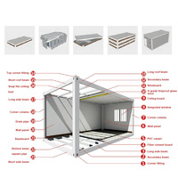 Module de conteneur préfabriqué moderne de 10, 20 et 40 pieds, maison modulaire, cuisine modulaire, atelier, centre commercial, supermarché, montage rapide