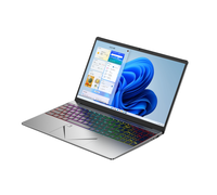 Laptop Gaming 15.6 Inci, Intel Celeron N5095, N95, RAM 16GB + SSD 512GB, Keyboard Backlit, Komputer Notebook