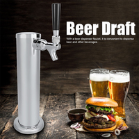 Robinet de Fontaine à Bière à Pression Simple en Acier Inoxydable Poli pour Kit Kegerator de Bière Artisanale
