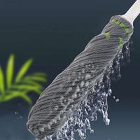 Outil de nettoyage domestique Twist Spin Floor Mop Rotatif Microfibre Mop Long Handle Auto-torsion Water Mop