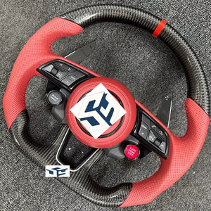 Volante de fibra de carbono para coche para Audi <span class=keywords><strong>RS3</strong></span> S3 A7 A4 B9 RS6 RS7 S4 A3 8V Q7 A6 - Product Image 1