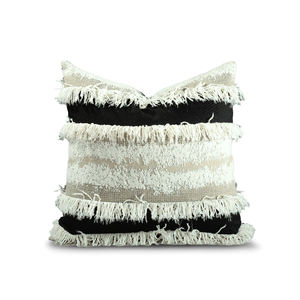 Kenar kanepe yastığı açık yastık ile HODON son High-end Bohemian siyah ve beyaz çizgili saçak - Product Image 1
