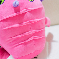 Créateur de peluches, prototype de peluche personnalisé, monstre rose en peluche pour cadeaux, kawaii, gros yeux, animaux en peluche, objets de collection