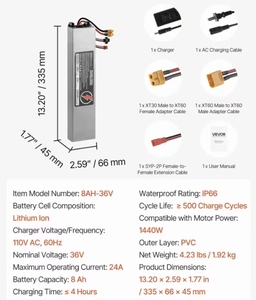 Ersatzakku für M365 Pro Scooter 36V 7.8Ah/8Ah Li-Ion LiNiMnCoO2 Kathode 500 Zyklen - Product Image 4