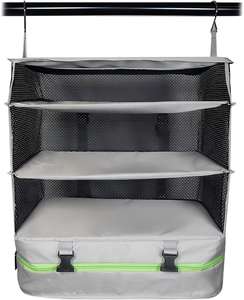 Organisateur de bagages suspendu pliable à 3 niveaux OEM avec fond zippé robuste – Solution de rangement de <span class=keywords><strong>voyage</strong></span> - Product Image 6