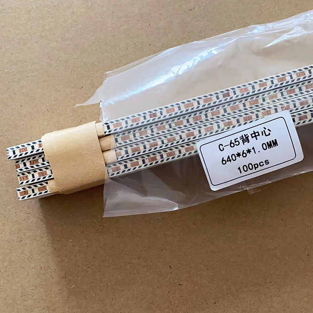 C-65 640*6*1.0mm Wood Strip Back Middle Binding Figured Purfling Wooden Guitar Inlay for Guitar Parts