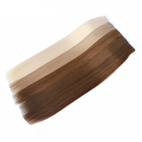 Extensiones de Cabello con Cinta Adhesiva Super Double Drawn Virgin, Gran Stock, 100% Cabello Humano Remy Brasileño con Cutícula