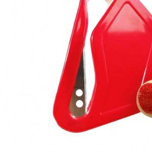 Ouvre-lettres en plastique ABS personnalisé avec lame de rasoir manuelle Couteau à papier promotionnel Couleur et logo personnalisés - Product Image 3