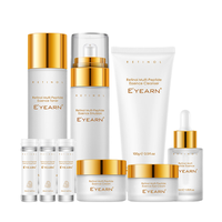 Coffret Cadeau Luxe 11 Pièces Soins Visage Hydratants Anti-rides Multi-Peptides pour Femme : Crème, Huile et Soins Cutanés