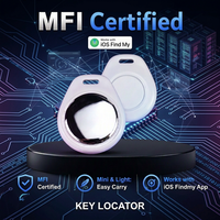 Pelacak GPS Mini Pintar Bluetooth Anti Hilang dengan Aplikasi Gratis Findmy untuk Perangkat iOS MFi Bermerek Khusus, Cocok untuk Kunci, Tas, Hewan Peliharaan, dan Koper