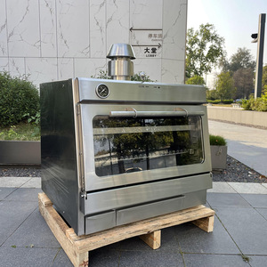 Griglia Barbecue Professionale in Acciaio Inox in Stile Spagnolo Forno per Bistecche a Legna e Carbone per Uso Alberghiero e Ristorazione - Product Image 1