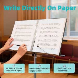 Cartella Porta Spartiti con 40 Buste Fronte-Retro, 80 <span class=keywords><strong>Pagine</strong></span>, 40 Tasche, Organizzatore per Spartiti - Product Image 4