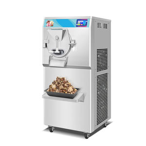 Machine à glaces italiennes, sorbetière artisanale, 125 L/H, en acier inoxydable, pour la fabrication de milkshakes/custards, stock ETL USA - Product Image 1