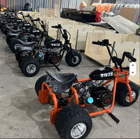 Mini Moto de Derrape de 212cc y 4 Tiempos, Go Kart con Llantas de 5 Pulgadas, Triciclo Todoterreno para Adultos, Velocidad Máxima 60km/H, Kart de Montaña para Carreras al Aire Libre