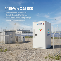 Système de stockage d'énergie solaire tout-en-un pour extérieur 210 kW/418 kWh, micro-réseau BESS avec pack de batteries au lithium 314 Ah