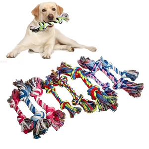 Jouets pour chiens, corde à nouer, à mâcher, pour chiens de petite, moyenne et grande taille, tressé, durable, interactif, amusant, pour le nettoyage des dents, 1 pièce - Product Image 1