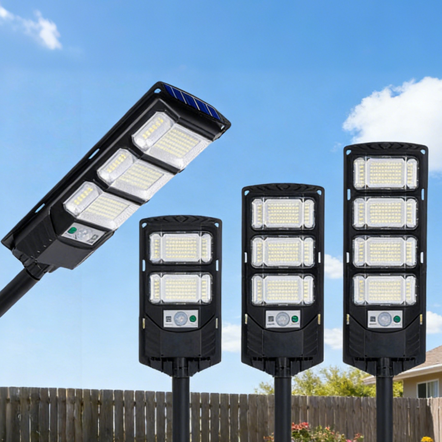 High Performance ABS Outdoor Waterproof Solar Street Light with Large Capacity Remote Control Battery & LED Light Source