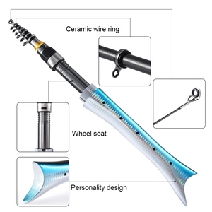 <strong>Pen</strong> <strong>Fishing</strong> <strong>Rod</strong> Carbon <strong>Fish</strong>-shaped <strong>Pocket</strong> 1.6M <strong>Mini</strong> Telescopic Pole Shape Shape Folded <strong>Fishing</strong> <strong>Rod</strong> Ice <strong>Fishing</strong> <strong>Rods</strong> - Product Image 3