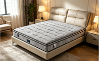 Matelas Euro Top pour hôtel, tailles King, Queen, Double, avec ressorts ensachés et mousse à mémoire de forme, vente en gros