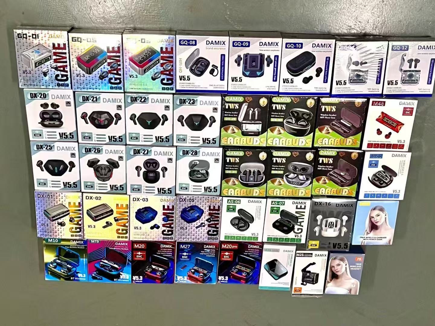 DAMIX DX-31 TWS Wireless Earphones - Transparent Case Design